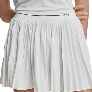Varley Clemency Mid-Rise Pleated Skort White, XXS